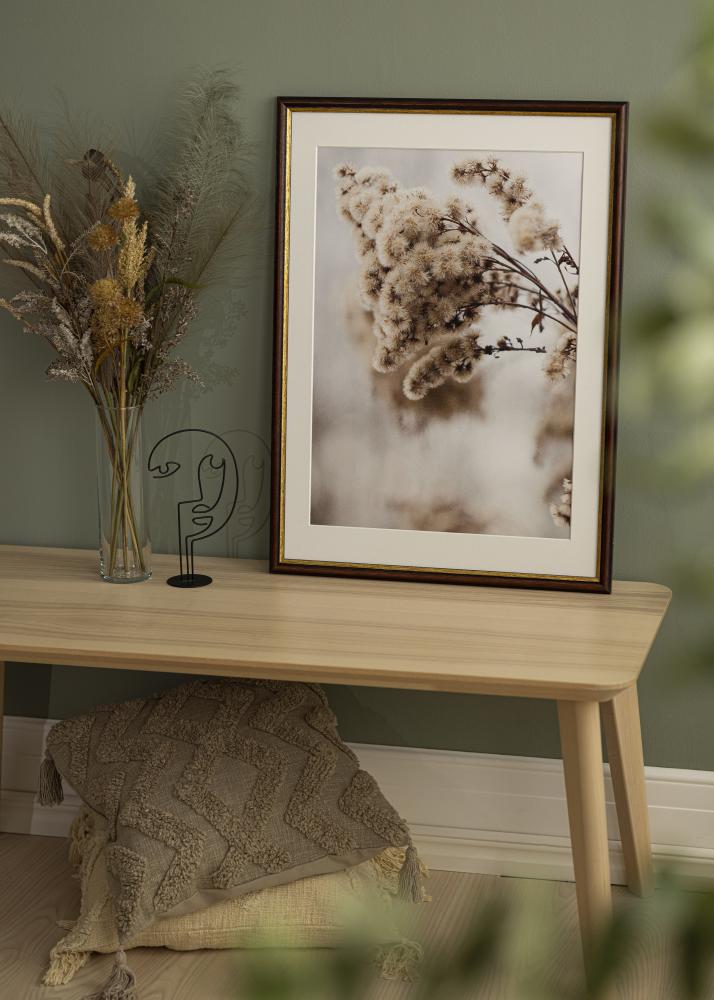 Πλαίσιο Siljan Καστανός 45x45 cm - Πασπαρτού Λευκό 14x14 inches