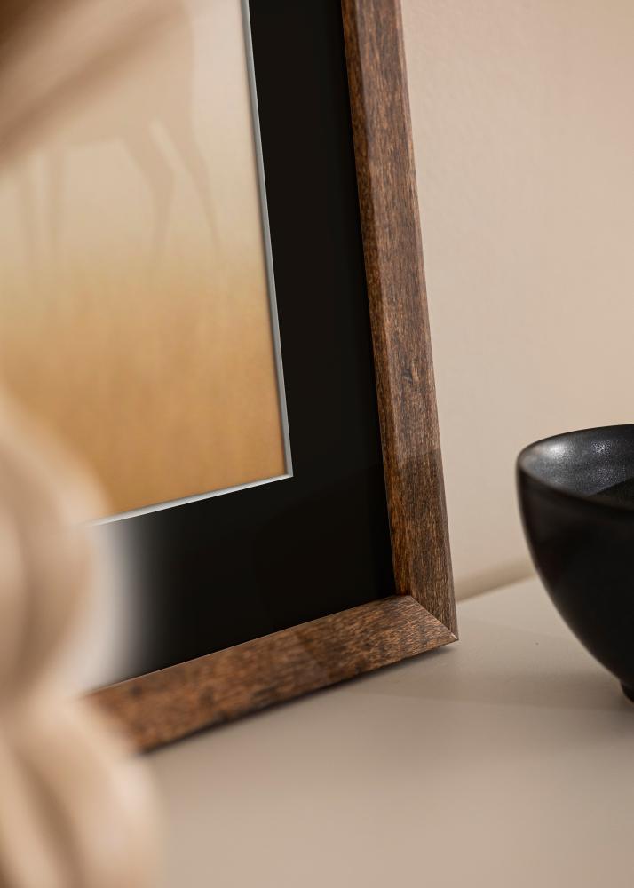 Πλαίσιο Fiorito Washed Oak 60x80 cm - Πασπαρτού Μαύρος 50x70 cm