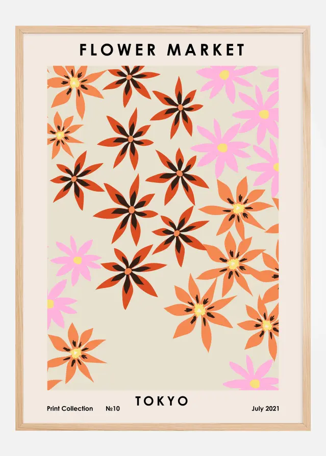 Flower Market Tokyo Αφίσα