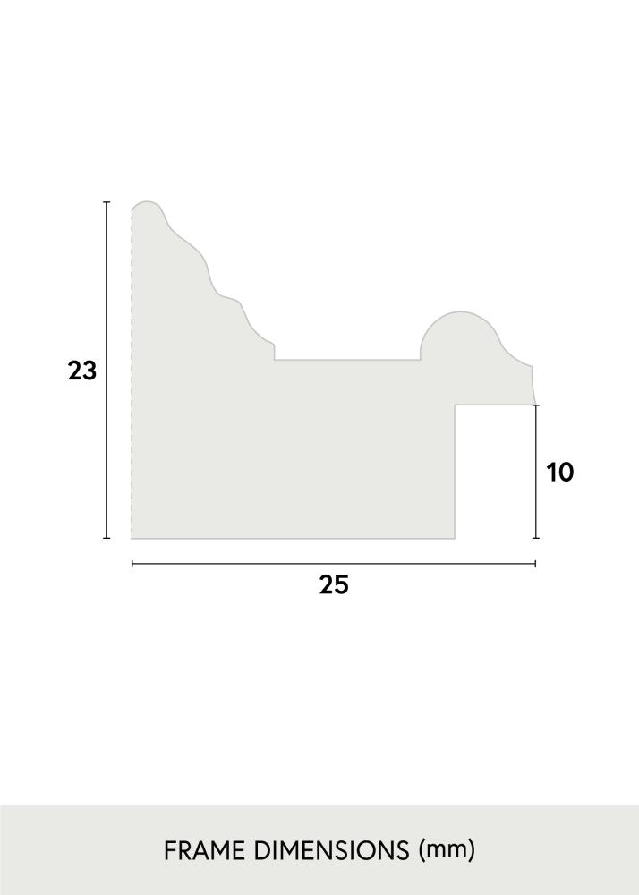 Πλαίσιο Shabby Chic Ακρυλικό γυαλί Λευκό 50x50 cm