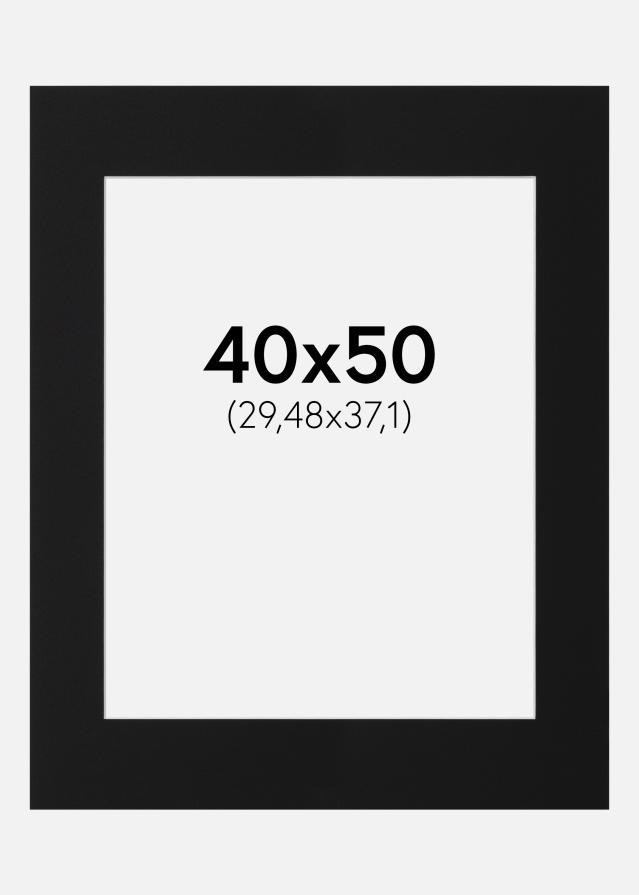 Πασπαρτού Μαύρο Πρότυπο (Λευκός Πυρήνας) 40x50 cm (29,48x37,1)