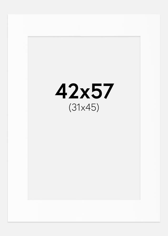 Πασπαρτού Λευκό Πρότυπο (Λευκός Πυρήνας) 42x57 cm (31x45)