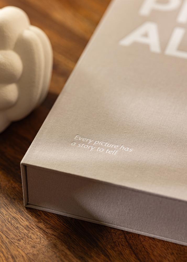 KAILA PHOTO Άλμπουμ Grey - Coffee Table Photo Album (60 Μαύρες Σελίδες)