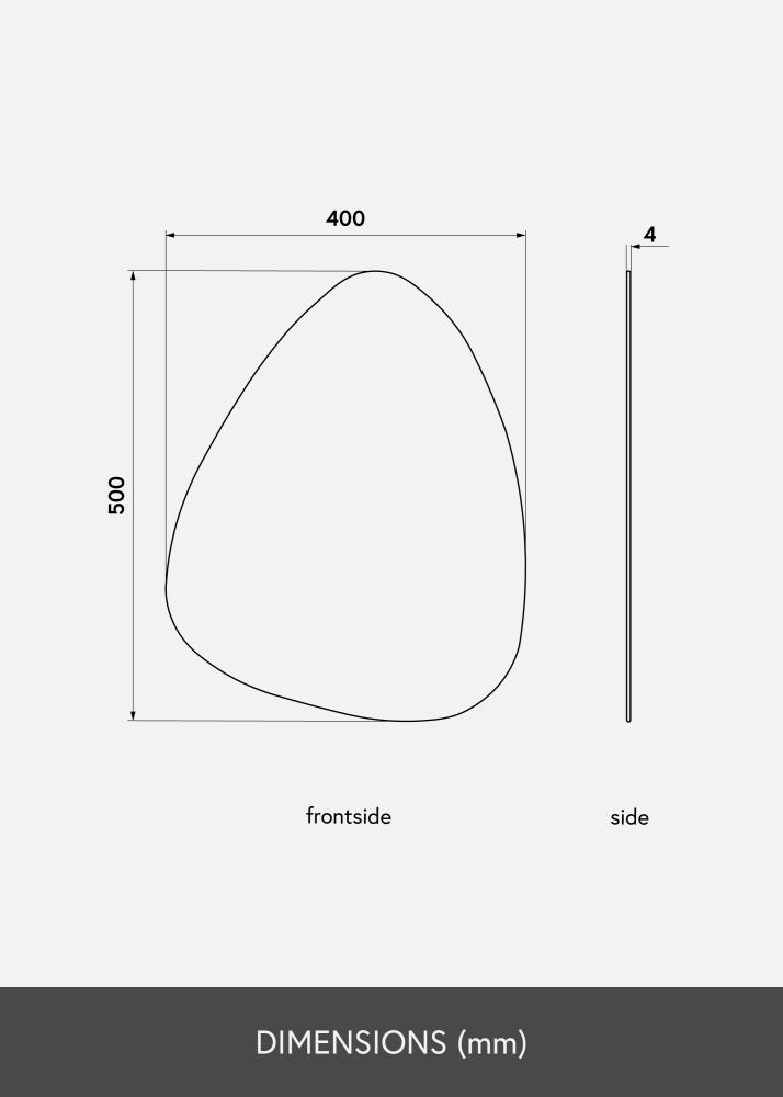 KAILA Καθρέφτης Shape I Dark Bronze 40x50 cm