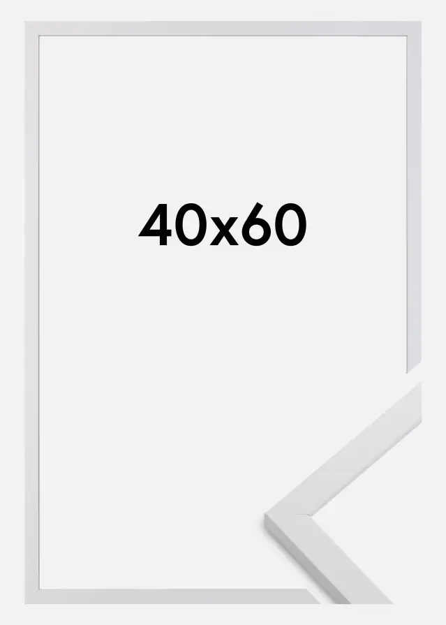 Πλαίσιο Trendy Ακρυλικό γυαλί Λευκό 40x60 cm