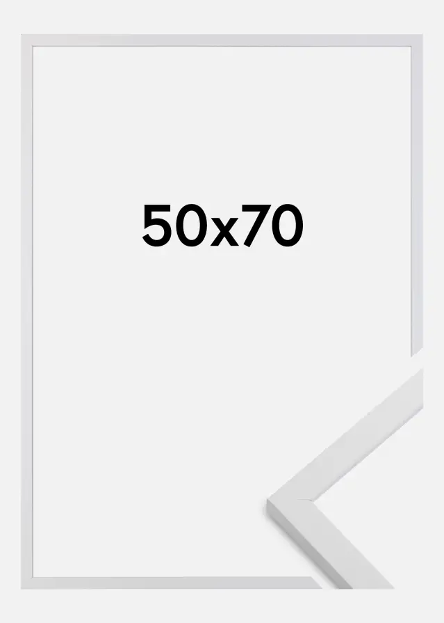 Πλαίσιο Trendy Ακρυλικό γυαλί Λευκό 50x70 cm