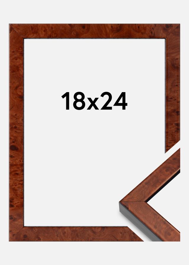 Πλαίσιο Hermes Ακρυλικό γυαλί Burr Walnut 18x24 cm