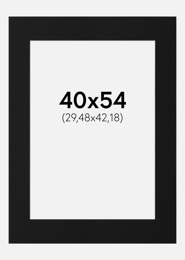 Πασπαρτού Μαύρο Πρότυπο (Λευκός Πυρήνας) 40x54 cm (29,48x42,18)