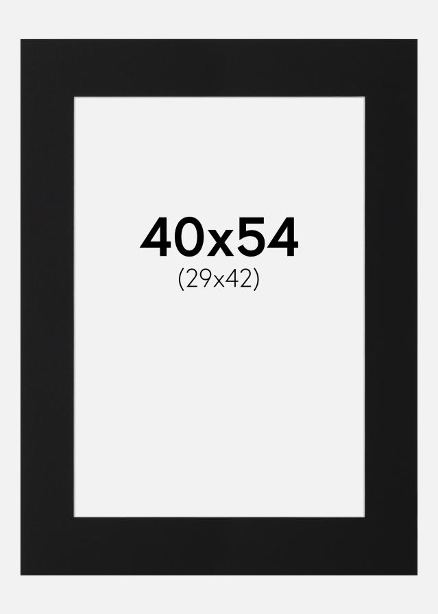 Πασπαρτού Μαύρο Πρότυπο (Λευκός Πυρήνας) 40x54 cm (29x42)