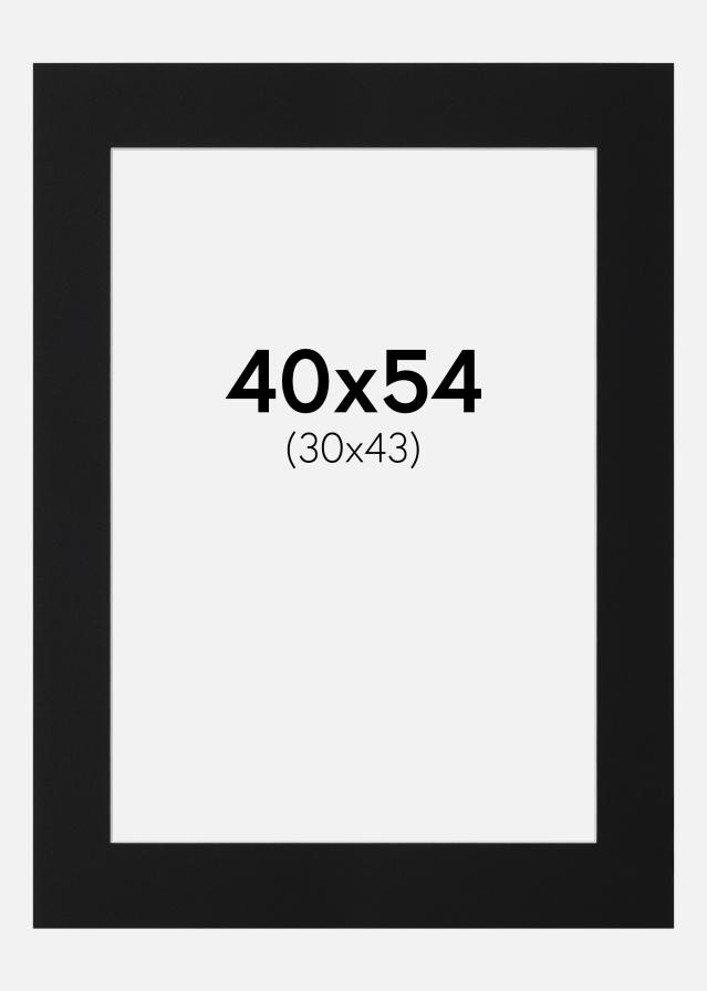 Πασπαρτού Μαύρο Πρότυπο (Λευκός Πυρήνας) 40x54 cm (30x43)