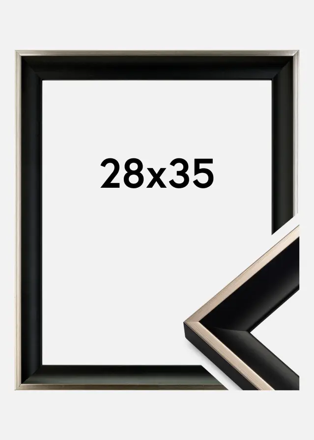 Πλαίσιο Öjaren Ακρυλικό γυαλί Μαύρο-ασημένιο 28x35 cm