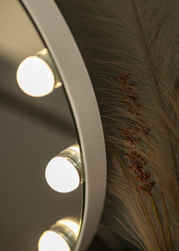 KAILA Καθρέφτης μακιγιάζ V Λευκό - 50x48 cm