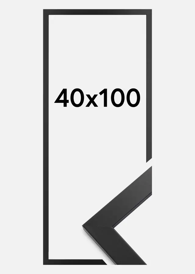 Πλαίσιο Black Wood Ακρυλικό γυαλί 40x100 cm