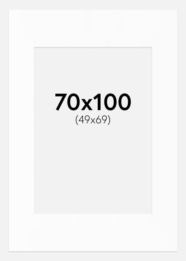 Πασπαρτού Λευκό Πρότυπο Λευκό πυρήνας 70x100 cm (49x69)