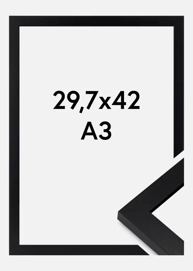 Πλαίσιο Deco Ακρυλικό γυαλί Μαύρος 29.7x42 cm (A3)