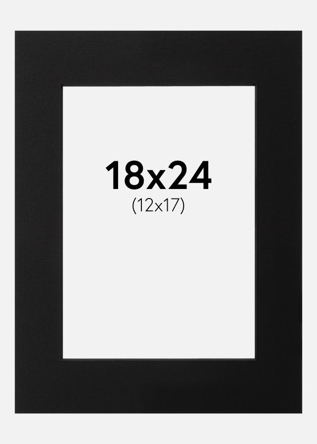 Πασπαρτού Μαύρος Μαύρος πυρήνας 18x24 cm (12x17)