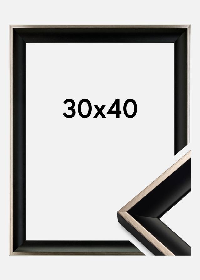 Πλαίσιο Öjaren Μαύρο-ασημένιο 30x40 cm