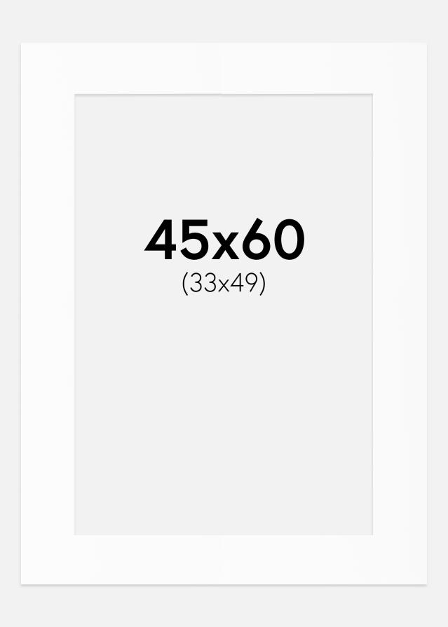 Πασπαρτού Λευκό Πρότυπο (Λευκός Πυρήνας) 45x60 cm (33x49)