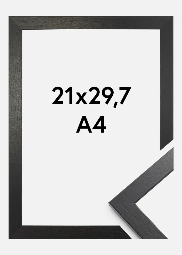 Πλαίσιο Κομψός Ακρυλικό γυαλί Black Oak 21x29,7 cm (A4)