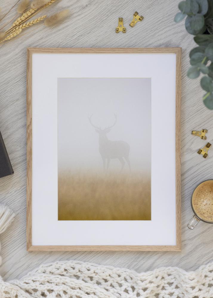 Πλαίσιο στενή βελανιδιά ακρυλικό γυαλί 32x32 cm