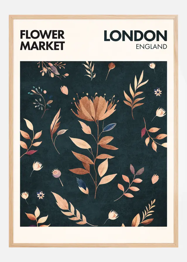 Flower Market - London Αφίσα