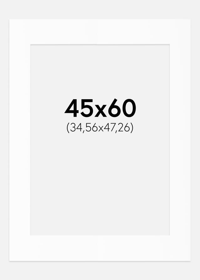 Πασπαρτού Λευκό Πρότυπο (Λευκός Πυρήνας) 45x60 cm (34,56x47,26)