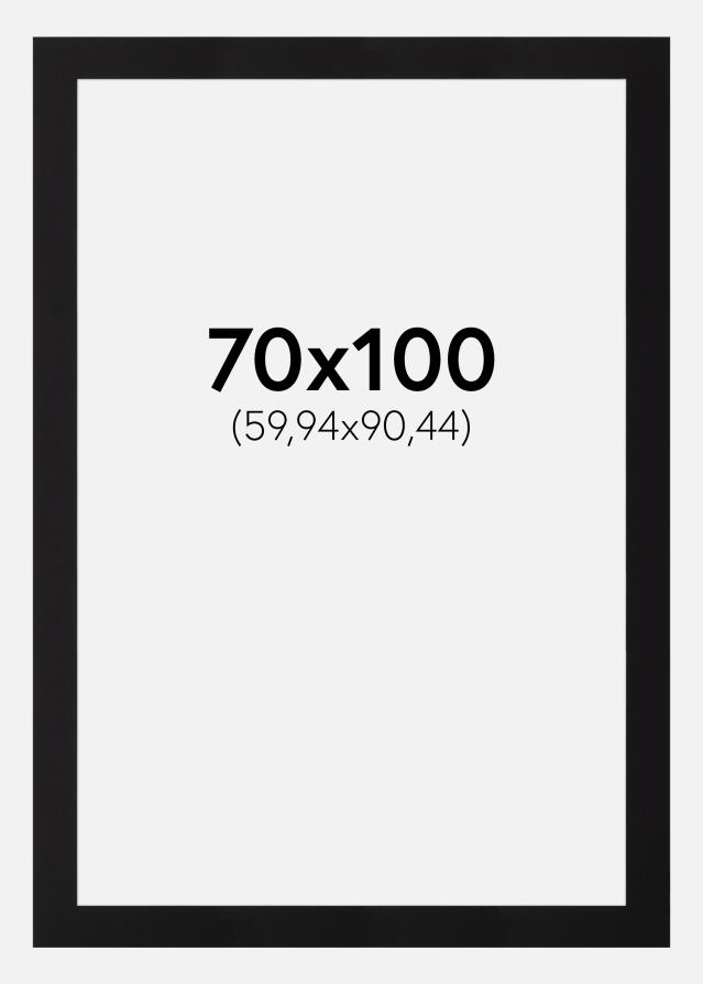 Πασπαρτού Μαύρος Πρότυπο Λευκό πυρήνας 70x100 cm (59,94x90,44)