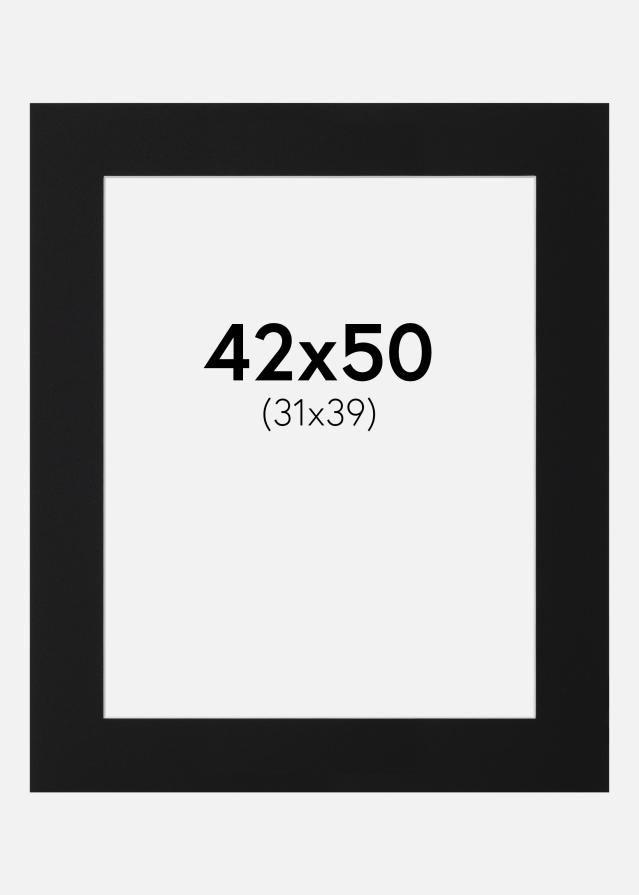 Πασπαρτού Μαύρο Πρότυπο (Λευκός Πυρήνας) 42x50 cm (31x39)