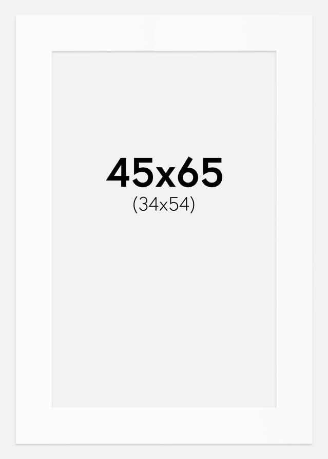 Πασπαρτού Λευκό Πρότυπο (Λευκός Πυρήνας) 45x65 cm (34x54)