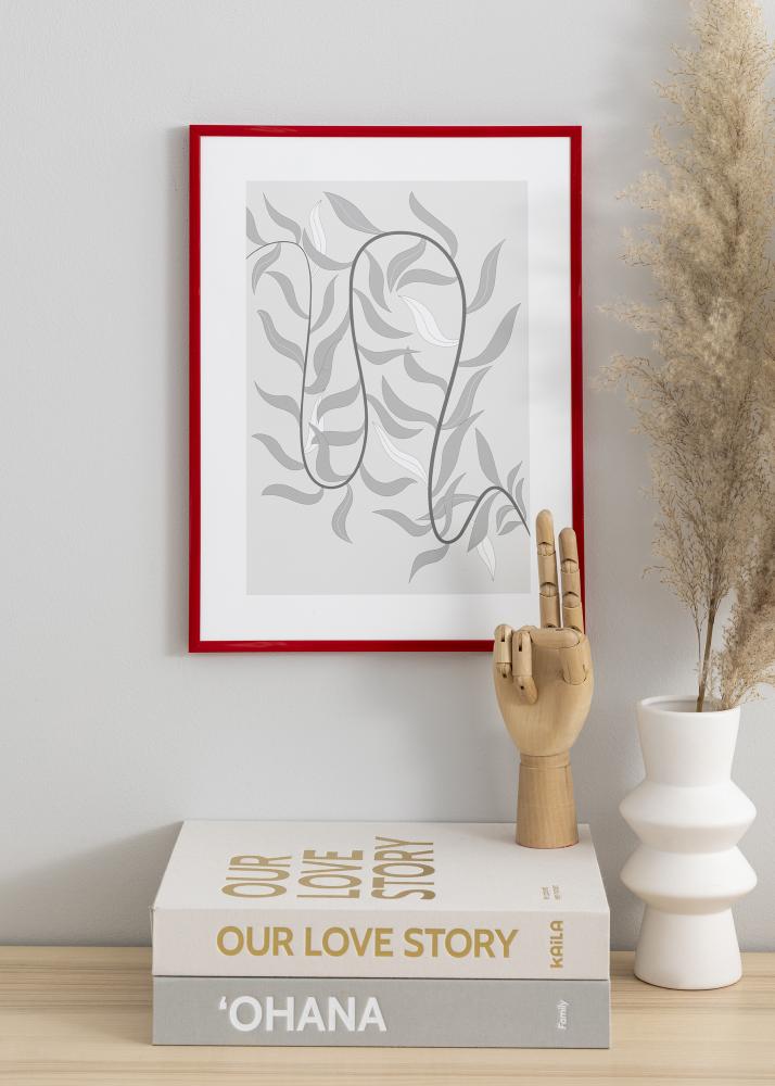 Πλαίσιο New Lifestyle Medium Red 50x70 cm - Πασπαρτού Μαύρος 16x24 inches