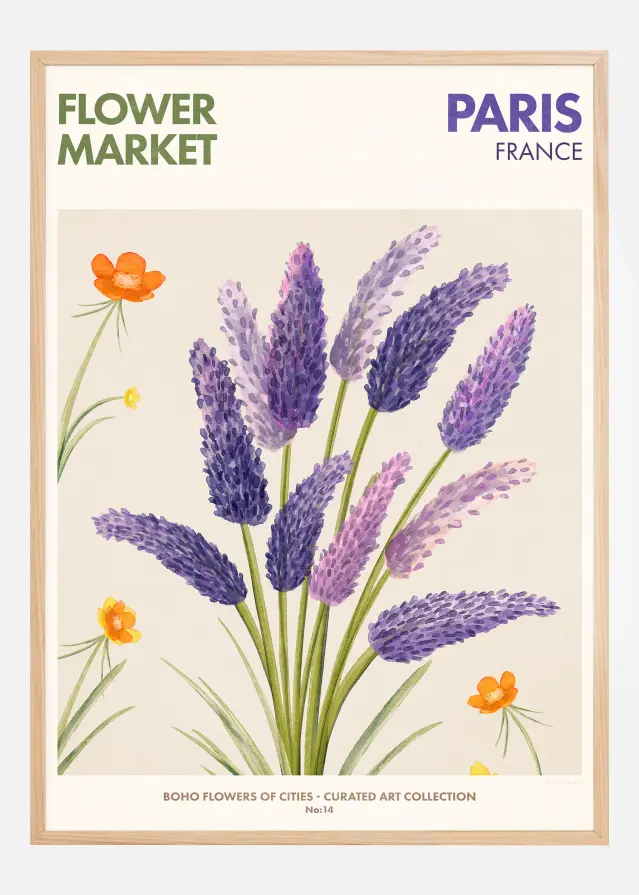 Flower Market - Paris Αφίσα