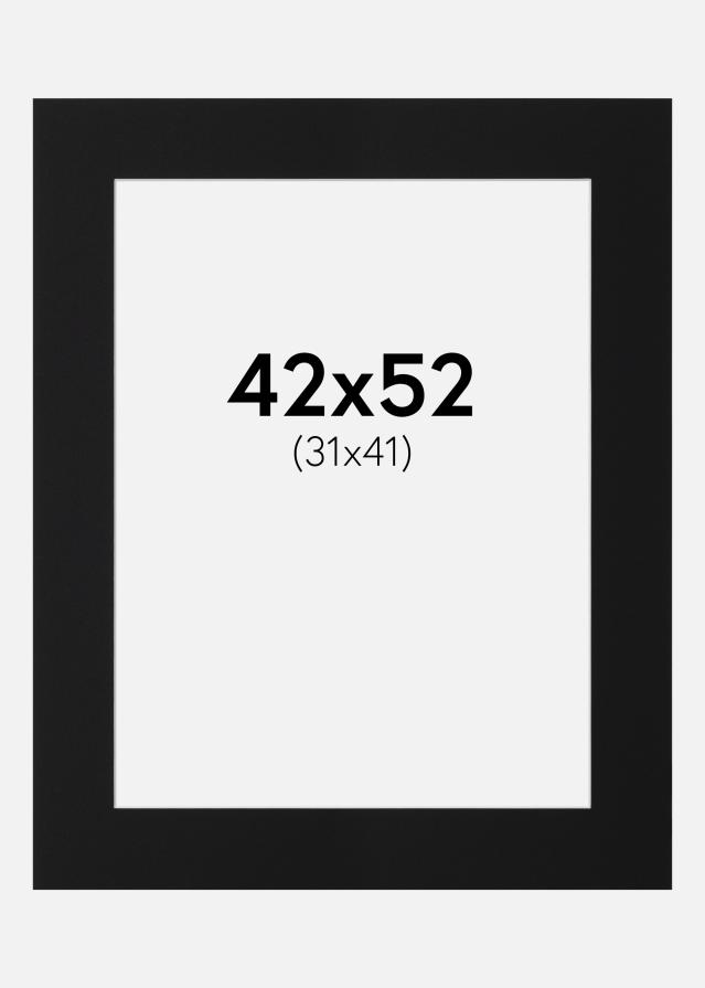Πασπαρτού Μαύρο Πρότυπο (Λευκός Πυρήνας) 42x52 cm (31x41)