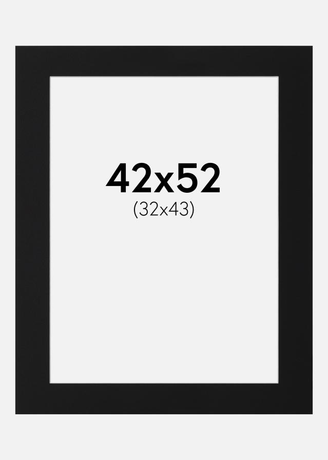 Πασπαρτού Μαύρο Πρότυπο (Λευκός Πυρήνας) 42x52 cm (32x43)