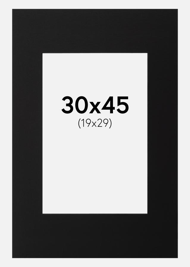 Πασπαρτού Μαύρος Μαύρος πυρήνας 30x45 cm (19x29)