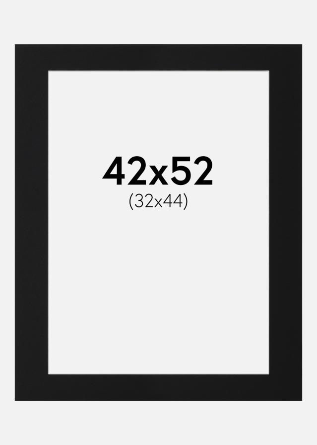 Πασπαρτού Μαύρο Πρότυπο (Λευκός Πυρήνας) 42x52 cm (32x44)