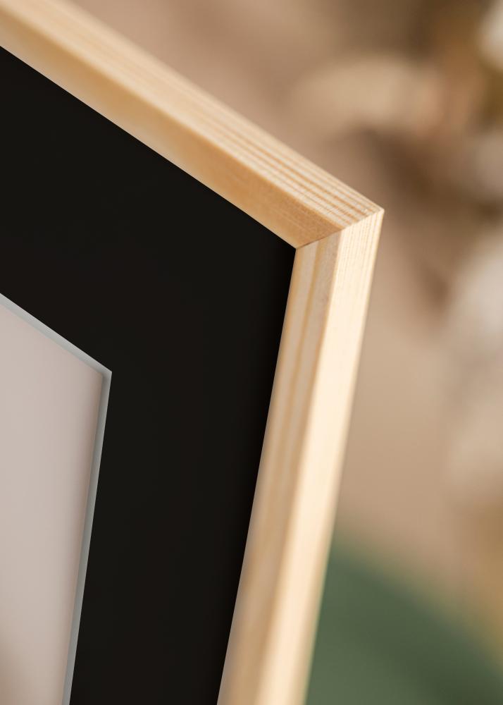 Πλαίσιο Galant πεύκο 30x30 cm - Πασπαρτού Μαύρος 8x8 inches