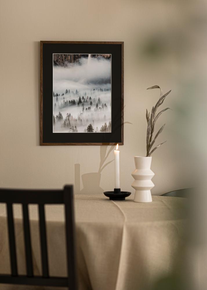 Πλαίσιο Galant Καρυδιά 50x70 cm - Πασπαρτού Μαύρος 33x56 cm