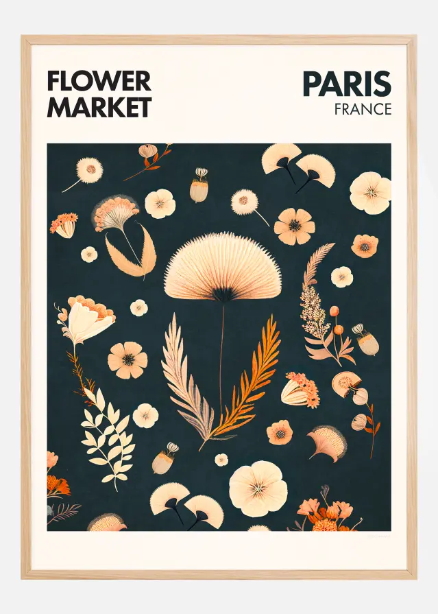 Flower Market - Paris Αφίσα