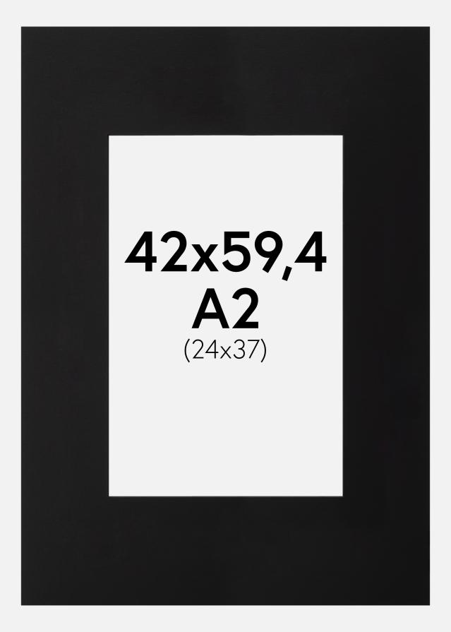 Πασπαρτού Μαύρος Μαύρος πυρήνας 42x59 cm (24x37)