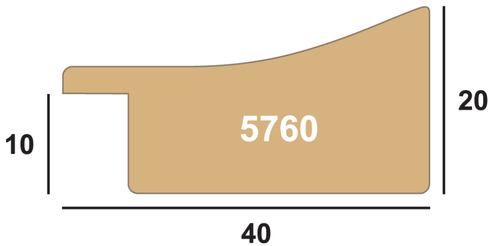 Πλαίσιο Ribe Καφέ Φυσική ξυλοτεχνία - Επιλογή μεγέθους