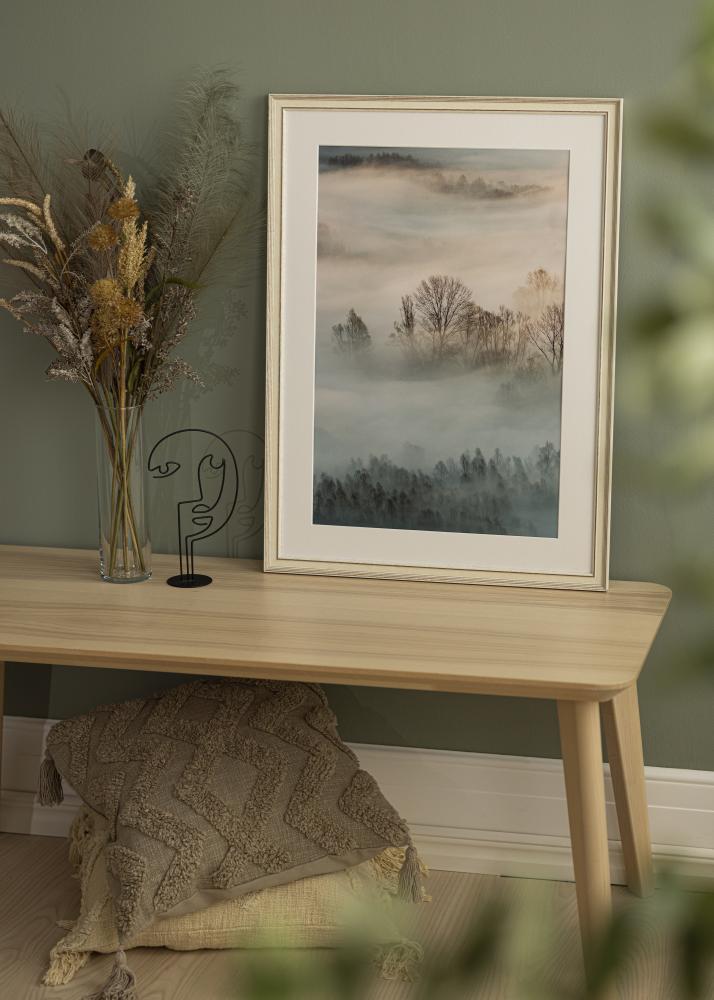 Πλαίσιο Shabby Chic Ακρυλικό γυαλί Λευκό 50x50 cm