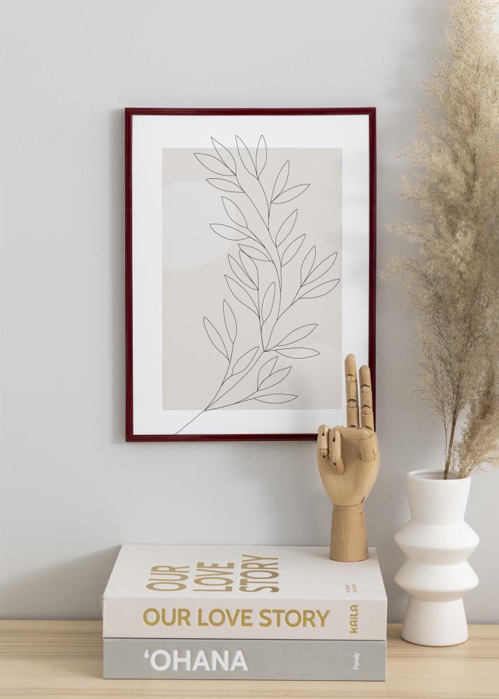 Πλαίσιο New Lifestyle Σκούρο κόκκινο 70x100 cm - Πασπαρτού Μαύρος 61x91,5 cm