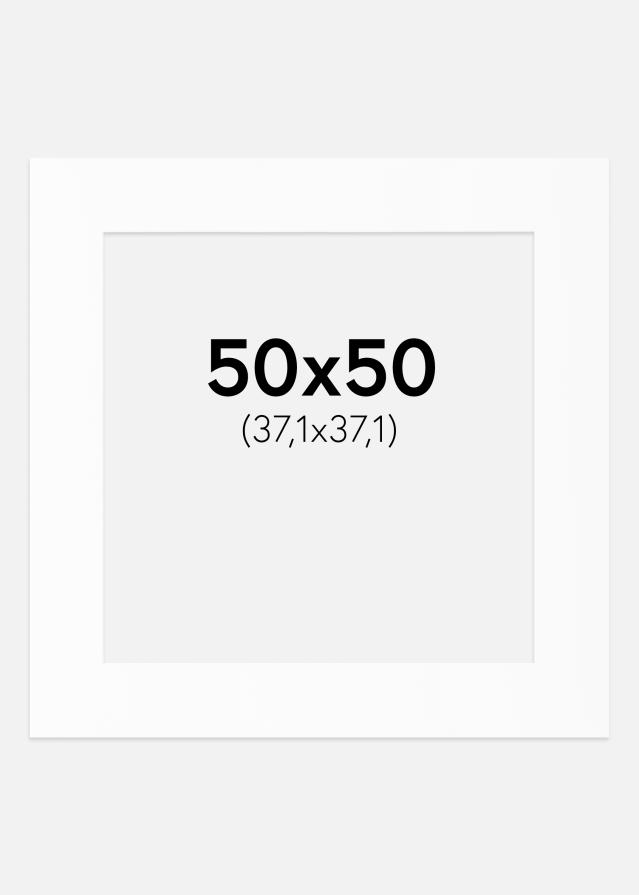 Πασπαρτού Λευκό Πρότυπο (Λευκός Πυρήνας) 50x50 cm (37,1x37,1)