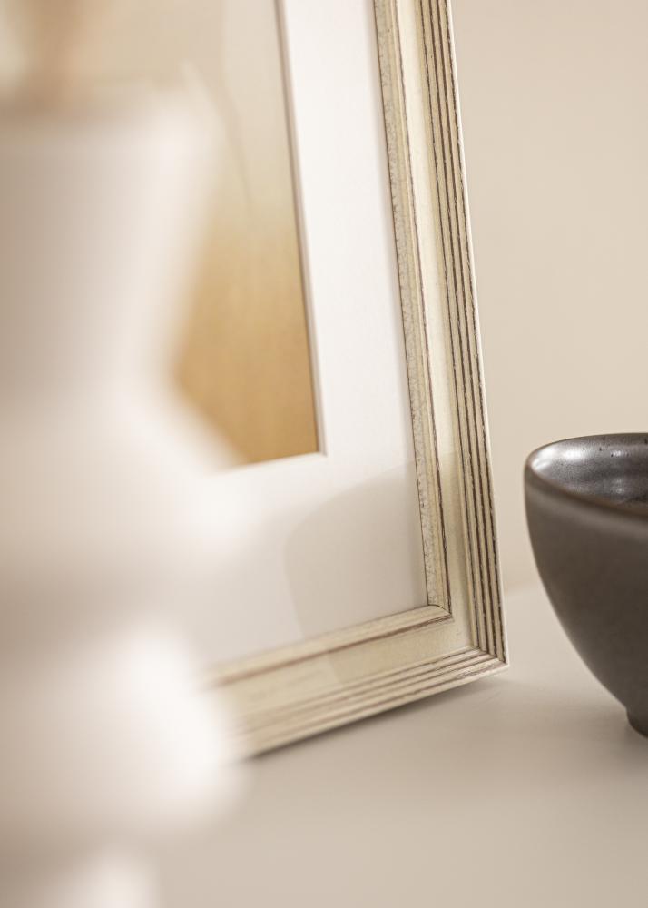 Πλαίσιο Shabby Chic Ακρυλικό γυαλί Λευκό 50x50 cm