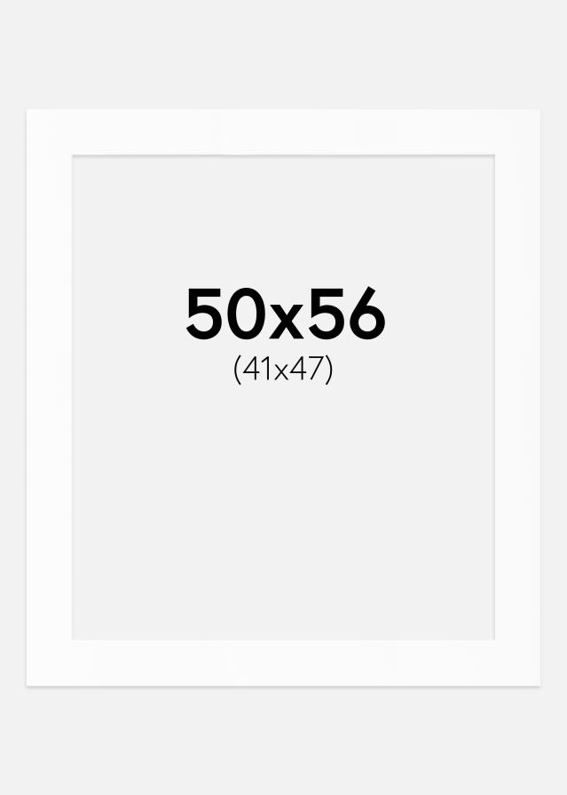 Πασπαρτού Λευκό Πρότυπο (Λευκός Πυρήνας) 50x56 cm (41x47)