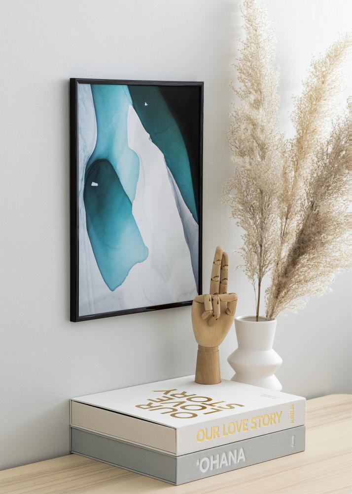 Πλαίσιο New Lifestyle Espresso Brown 30x40 cm - Πασπαρτού Μαύρος 18x27 cm