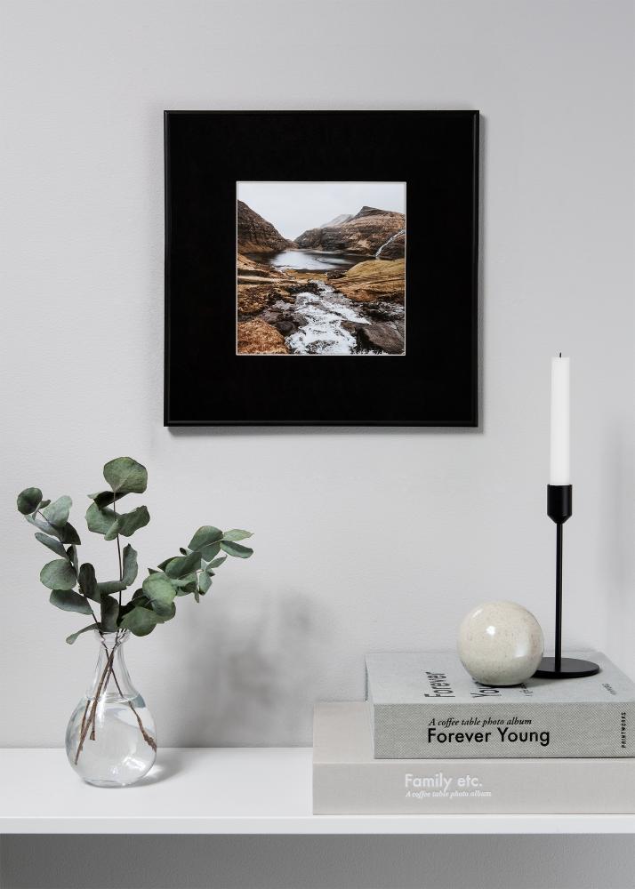 Πασπαρτού XL Μαύρος Λευκό πυρήνας 50x50 cm (29x29)