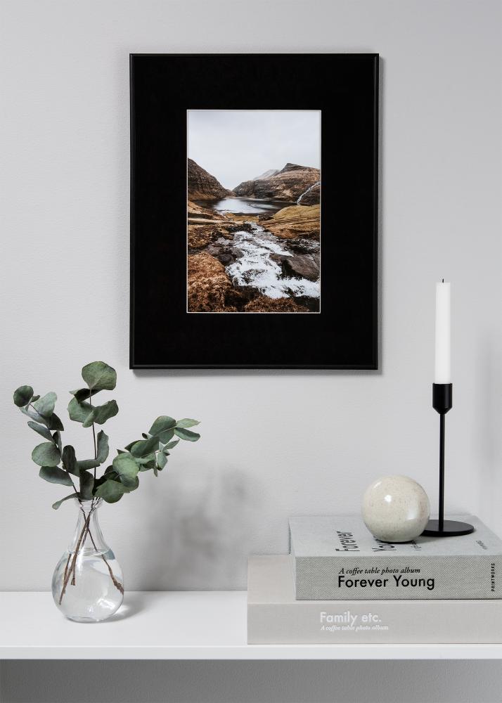 Πασπαρτού XL Μαύρος Λευκό πυρήνας 60x80 cm (41x58,4 - A2)