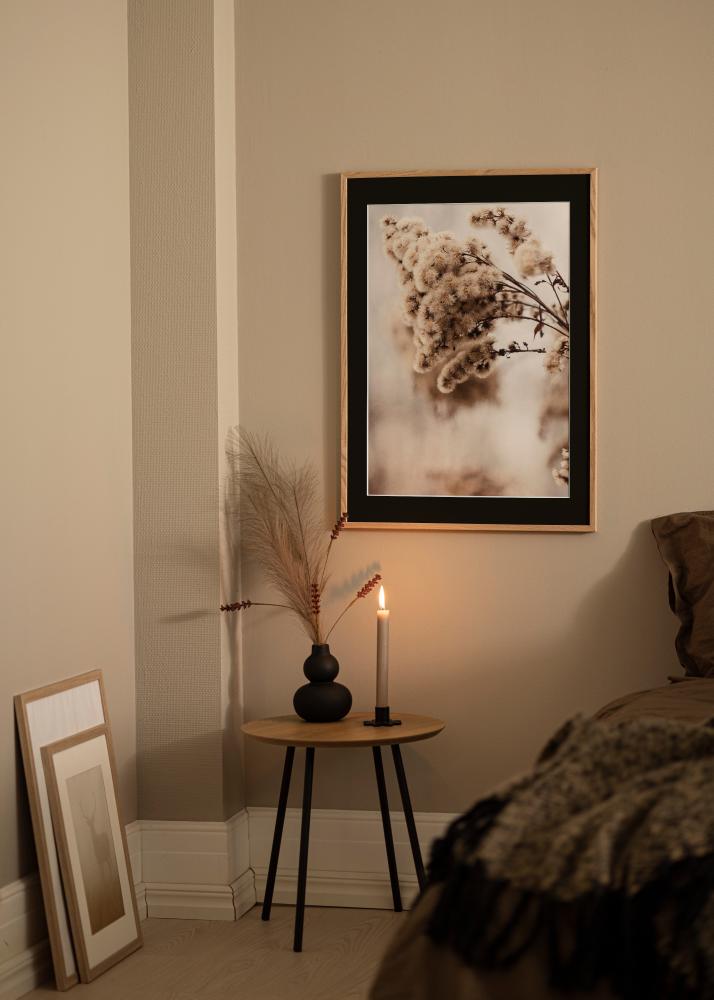 Πλαίσιο E-Line Δρυς 30x40 cm - Πασπαρτού Μαύρος 8x12 inches