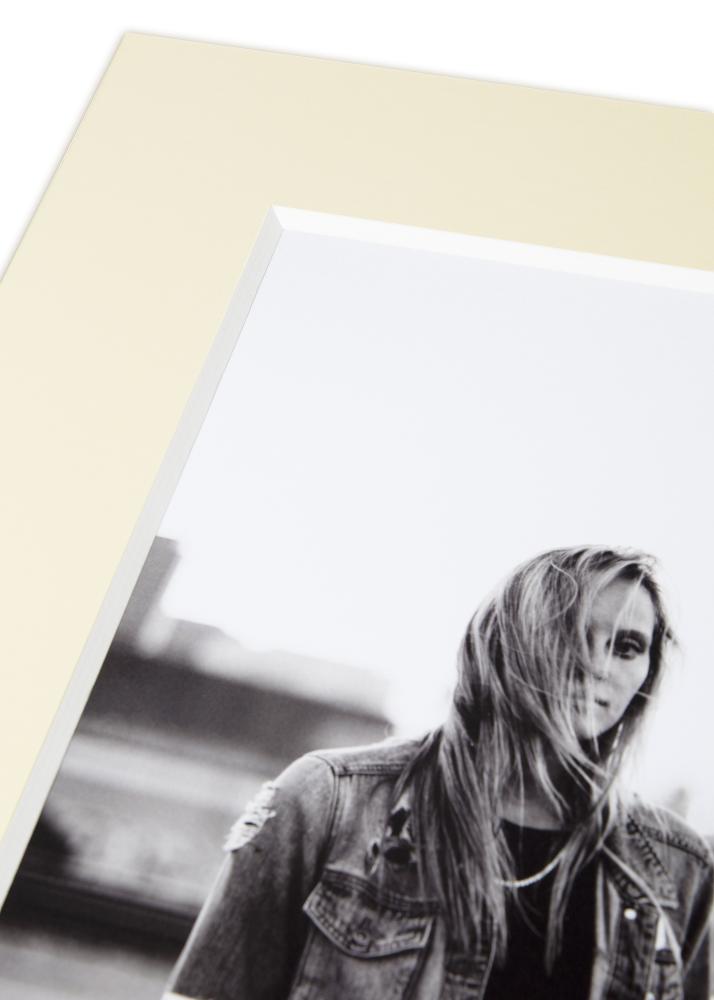 Πασπαρτού Creme 3 mm Λευκό πυρήνας 11x15 cm (6x8)